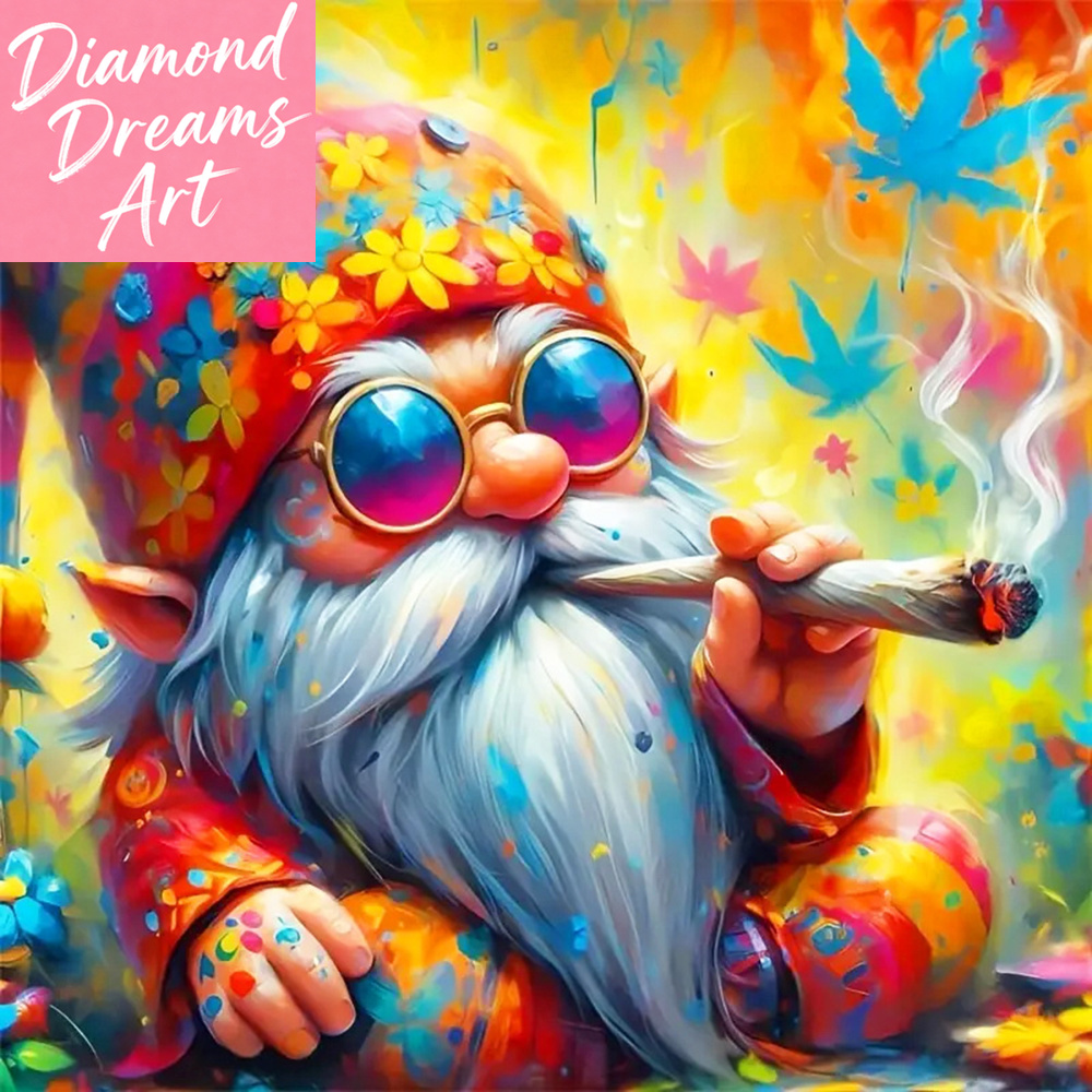 Resin Art Work - 프레임리스, 신상품 다이아몬드 페인팅 초상화 그놈