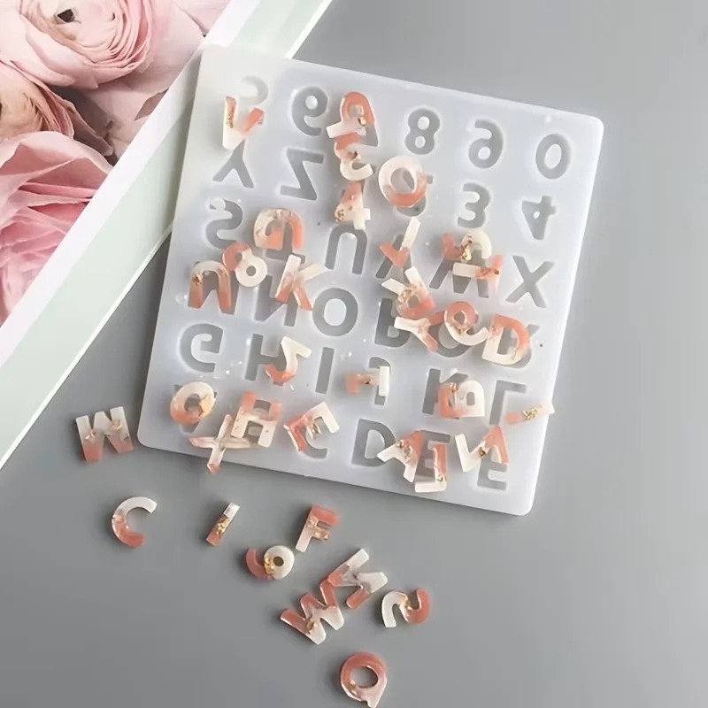 작은 26 대문자 수지 실리콘 금형 편지 에폭시 금형  - Resin Art Alphabet 리뷰 및 가격