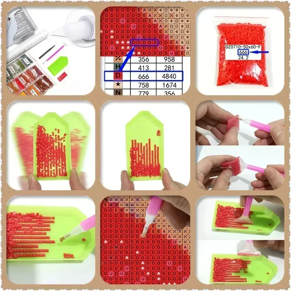 1PC 프레임리스 5D 다이아몬드 페인팅 아트 마녀와  - Resin Art Equipment 리뷰 및 가격